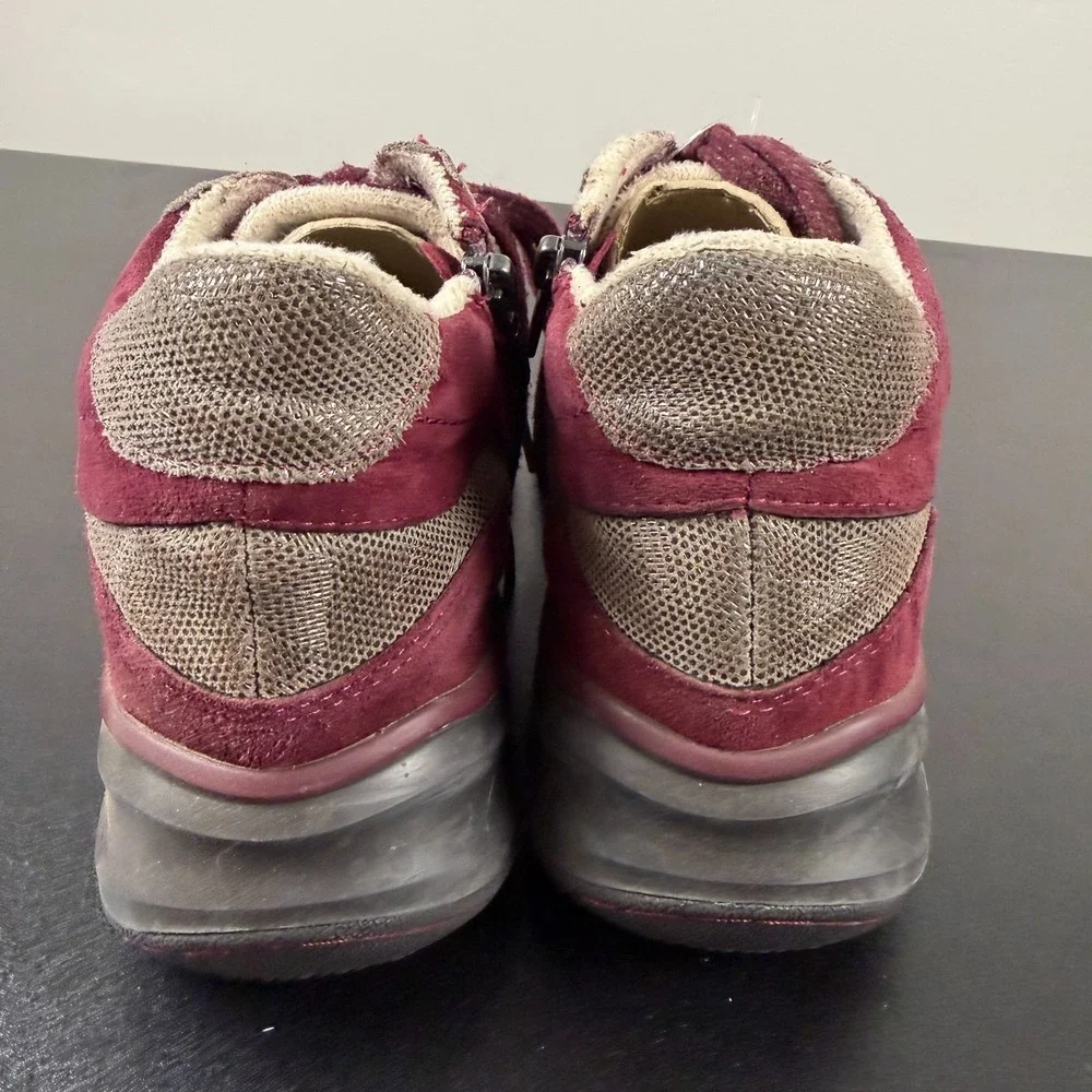Jambu Originals Dahlia Sneakers Womens 8M Burgundy Suede Mesh Lace-Up Shoes